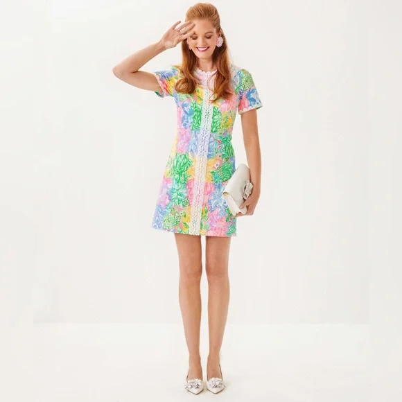 NWT Lilly Pulitzer Mila Short Sleeve Shift Dress